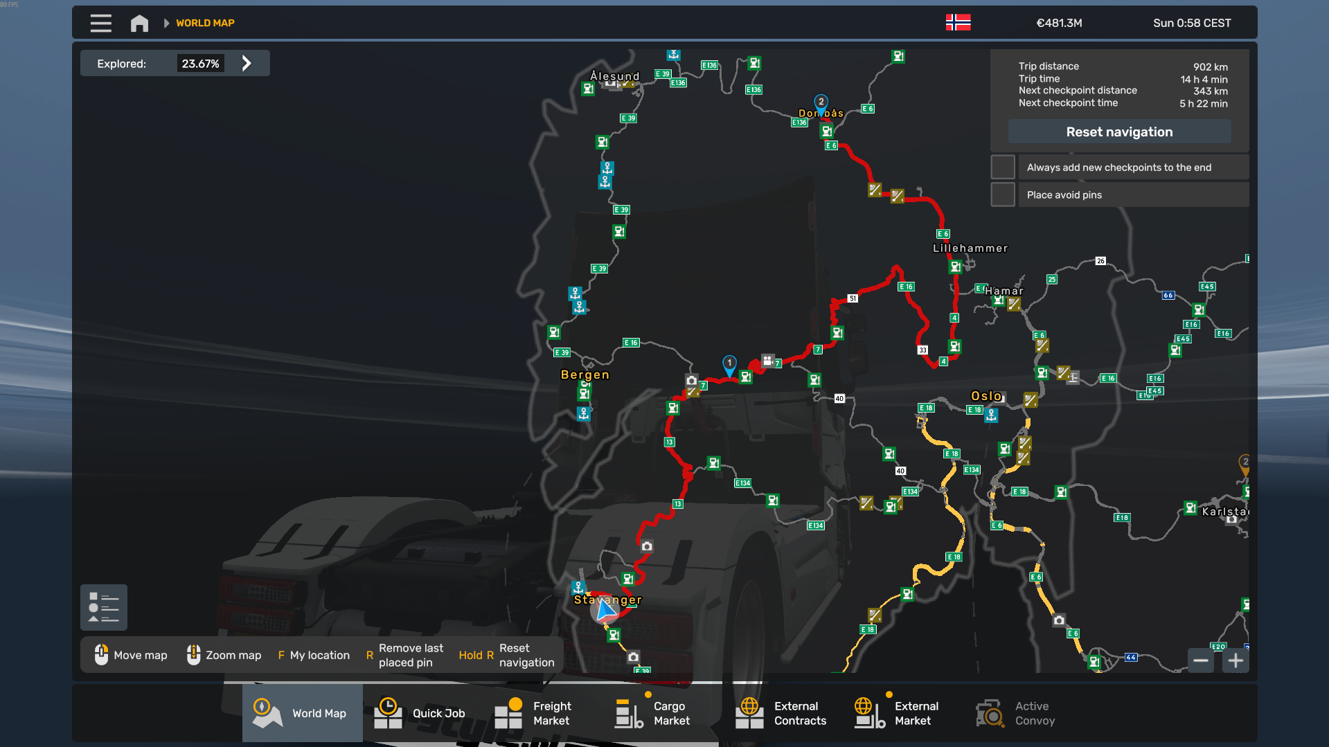 Route map